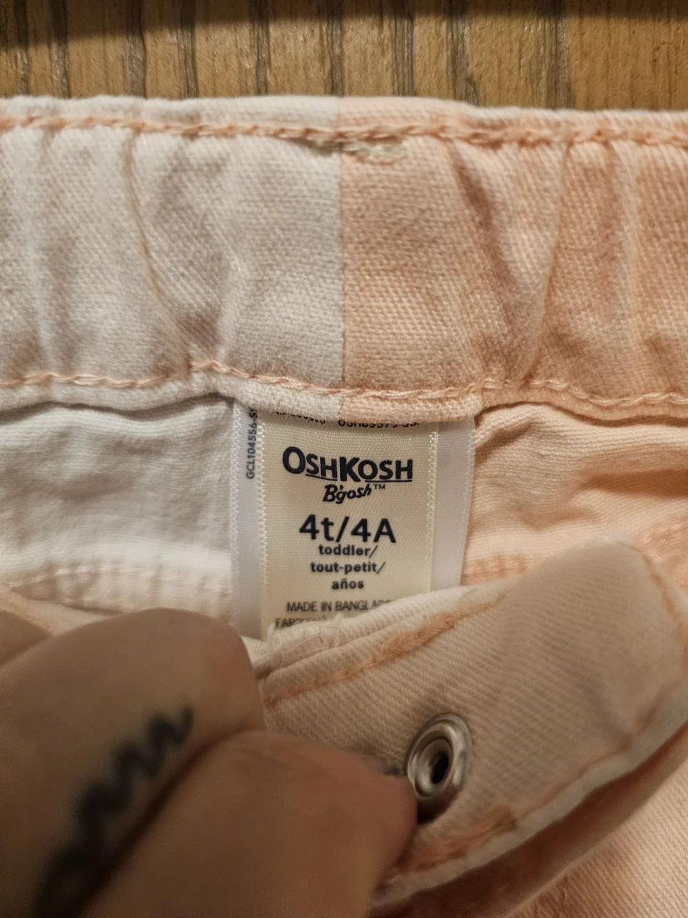 OshKosh B'gosh Two-Tone Light Pink & Peach Girls Skort